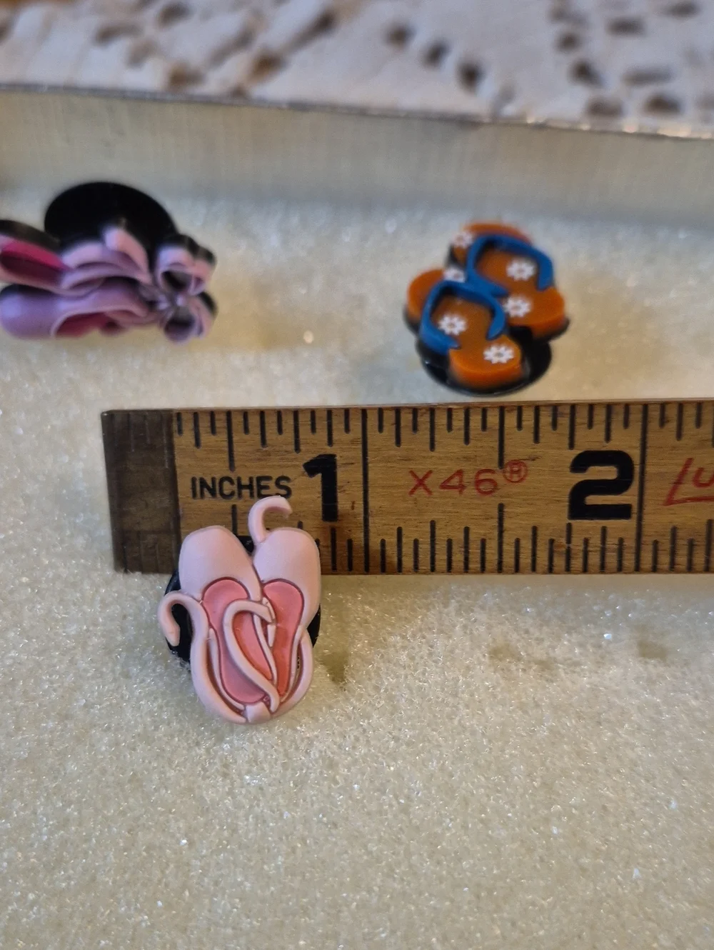 Crocs Charms • x2 Ballet Slippers And Flip Flops Jibbitz Charms